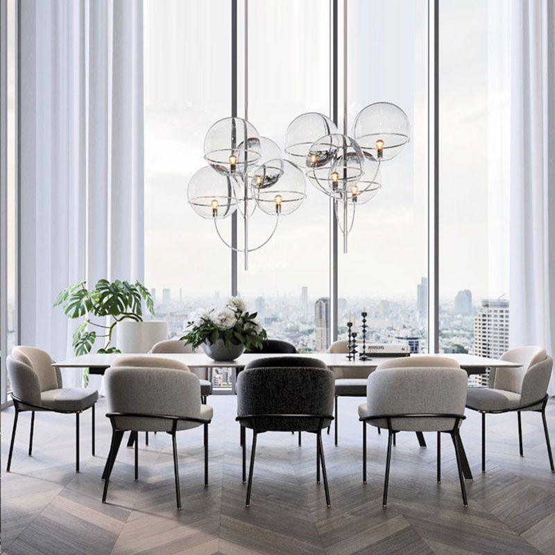 Contemporary Kitchen Chairs Dining Armless Side Chair with Metal Legs Clearhalo ' kitchen&dining_furn' 'Dining Chairs' 'Dining Tables & Seating' 'dining_chair' 'furn' 'furn_dining_chair' 'Furniture' 'furniture_dining_chair' 'Kitchen & Dining Furniture' 'kitchen' 1200x1200_b6cdc677-45fe-4afe-b363-1e6be629b4f6