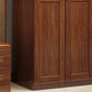 Traditional Walnut Wood Storage Cabinet Brown Cabinet for Home
