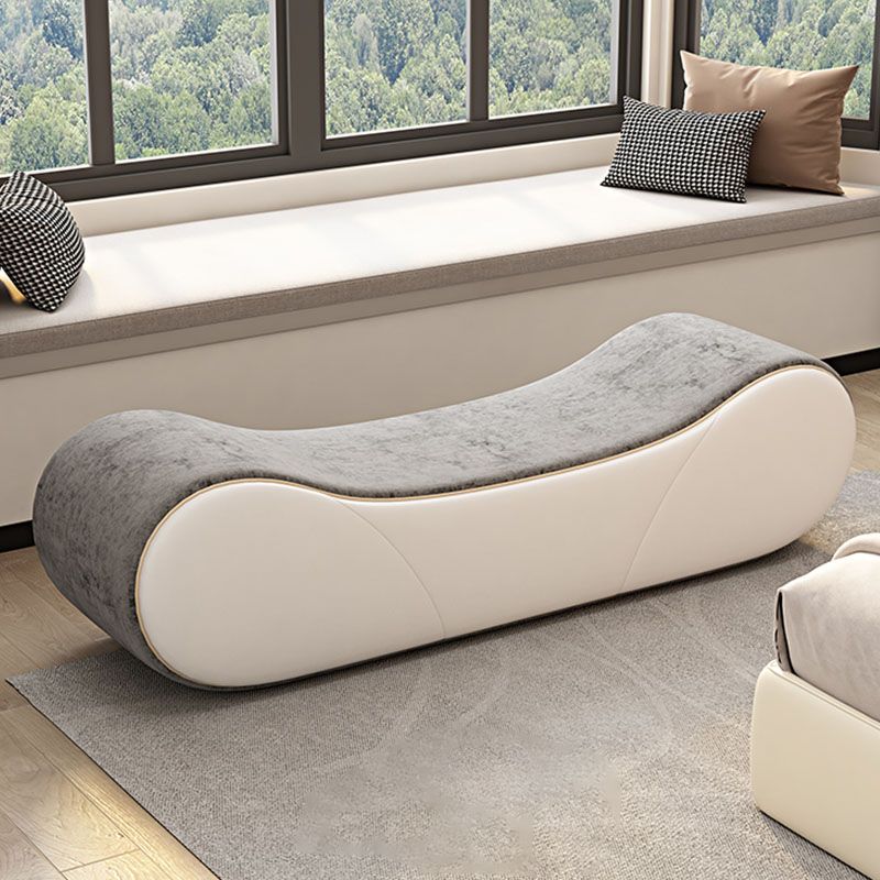 20 Inch Width Cushioned Seating Bench Modern Entryway and Bedroom Bench Clearhalo 'Benches' 'Chairs & Seating' 'furn' 'furn_benches' 'Furniture' 'Living Room Furniture' 1200x1200_b6d152e5-96f4-4991-8d61-b8b30bce47e9