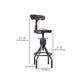 Industrial Metal Counter Height Stools Adjustable Bar Stool for Indoor Clearhalo 'Bar Furniture' 'Bar Stools' 'bar_stools' 'furn' 'furn_bar_stools' 'Furniture' 'Kitchen & Dining Furniture' 1200x1200_b6d17c7d-ff5a-48ca-a11b-9bc8e503ef65