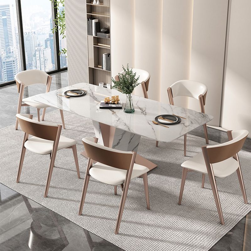 Chaise latéral moderne Metal Open à l'arrière-salle à manger chaise pour la brasserie