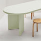 Modern Style Dining Table Oval Solid Wood Dining Table with Double Pedestal Base Clearhalo ' dining_table' 'Dining Tables & Seating' 'Dining Tables' 'furn' 'furn_dining_table' 'Furniture' 'furniture_dining_table' 'Kitchen & Dining Furniture' 'kitchen&dining_furn' 'kitchen' 'kitchen_dining_table' 1200x1200_b6d51fe4-7916-4120-af0f-c9c060398a0f