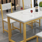 1/2/3/5 piezas de forma rectangular mesa de comedor y silla