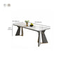 Glam Furniture Rectangle Stone Dining Room Table for Kitchen Clearhalo 'Dining Tables & Seating' 'Dining Tables' 'dining_table' 'furn' 'furn_dining_table' 'Furniture' 'Kitchen & Dining Furniture' 1200x1200_b6d71265-66da-4262-8e25-e57d86003b3f