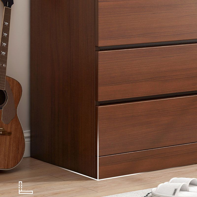 Coffre d'accentuation en bois contemporain de 42,9 pouces de haut avec 6 tiroirs