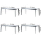 Modern Style Home Rectangular Sintered Stone Dining Table 4 Legs Table in Grey Clearhalo ' dining_table' 'Dining Tables & Seating' 'Dining Tables' 'furn' 'furn_dining_table' 'Furniture' 'furniture_dining_table' 'Kitchen & Dining Furniture' 'kitchen&dining_furn' 'kitchen' 'kitchen_dining_table' 1200x1200_b6d8a699-9c89-4b74-b255-5f410ea5b6a0