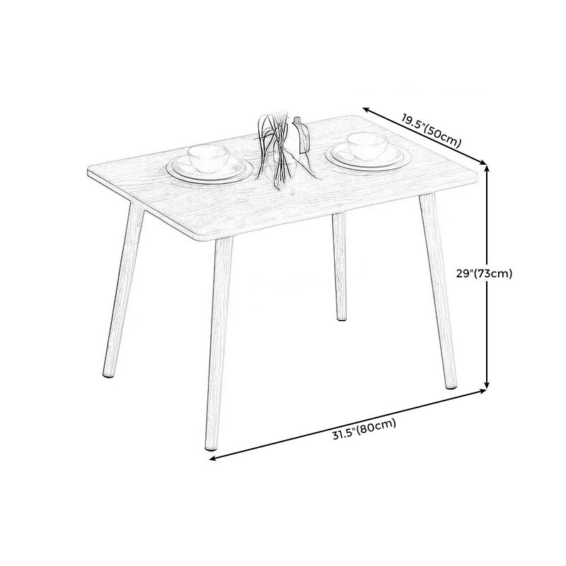 Modern Style Density Plank Wood/white Top Solid Wood Leg Coffee Table Clearhalo 'Coffee & Accent Tables' 'Coffee Tables' 'coffee_tables' 'furn' 'furn_coffee_tables' 'Furniture' 'furniture_coffee_tables' 'Living Room Furniture' 1200x1200_b6d90872-3d13-4696-8743-489bcef636cb