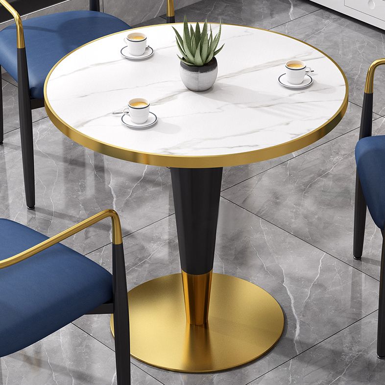 Traditional Luxury Dining Table Round Stone Dinner Table with Metal Base Clearhalo ' dining_table' 'Dining Tables & Seating' 'Dining Tables' 'furn' 'furn_dining_table' 'Furniture' 'furniture_dining_table' 'Kitchen & Dining Furniture' 'kitchen&dining_furn' 'kitchen' 'kitchen_dining_table' 1200x1200_b6ddabfb-f4b0-40d6-9374-e0ea47e3b181