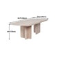 Contemporary Rectangle Table Solid Wood Top Dining Table for Home Clearhalo ' dining_table' 'Dining Tables & Seating' 'Dining Tables' 'furn' 'furn_dining_table' 'Furniture' 'furniture_dining_table' 'Kitchen & Dining Furniture' 'kitchen&dining_furn' 'kitchen' 'kitchen_dining_table' 1200x1200_b6df2746-bb4c-49e4-b6a8-e43deae32307