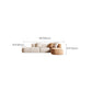Minimalist 27.6-In H Sofa and Chaise Brown & Beige Sofa with One Side Arm Clearhalo 'furn' 'furn_sectionals' 'Furniture' 'Living Room Furniture' 'Sectionals' 1200x1200_b6dfc8d5-902d-4e88-8f6c-2a17aac439f8