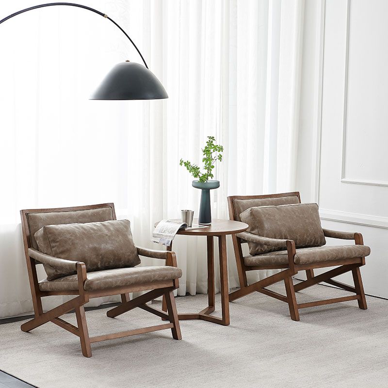 Traditional Style Kitchen Dining Chair Dining Arm Side Chair with Wooden Legs Clearhalo 'Dining Chairs' 'Dining Tables & Seating' 'dining_chair' 'furn' 'furn_dining_chair' 'Furniture' 'Kitchen & Dining Furniture' 1200x1200_b6dfecfe-7f09-42fc-a458-35f3639ac838