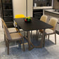 Industrial Kitchen Dinner Table Rectangle Trestle Dining Table Clearhalo 'Dining Tables & Seating' 'Dining Tables' 'dining_table' 'furn' 'furn_dining_table' 'Furniture' 'Kitchen & Dining Furniture' 1200x1200_b6e0dff8-8d76-4bcc-b8ea-ec2d66fe9d6b