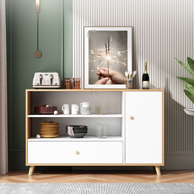 39 "l moderner Sideboard -Holzbuffet -Server mit offenem Speicher