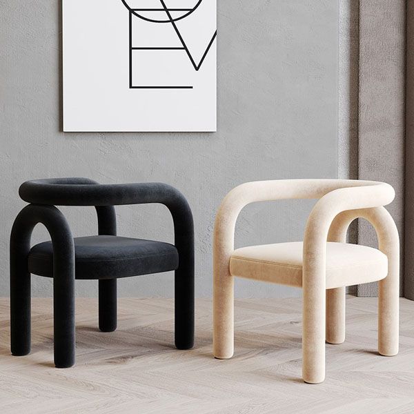 Contemporary Upholstered Side Chairs Open Back Side Chair for Home Clearhalo 'Dining Chairs' 'Dining Tables & Seating' 'dining_chair' 'furn' 'furn_dining_chair' 'Furniture' 'furniture_dining_chair' 'Kitchen & Dining Furniture' 1200x1200_b6e14b42-0d76-4e48-9fdf-437621cf141d