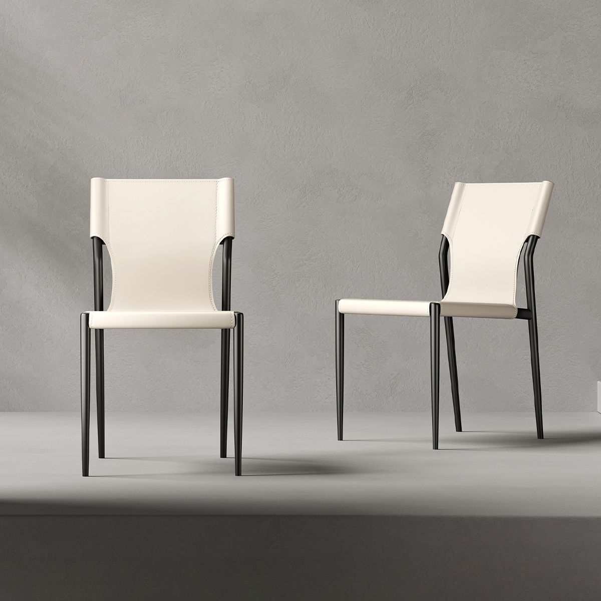 Leather Dining Chair Industrial Dining Side Chair with Black Legs Clearhalo 'Dining Chairs' 'Dining Tables & Seating' 'dining_chair' 'furn' 'furn_dining_chair' 'Furniture' 'Kitchen & Dining Furniture' 1200x1200_b6e3415a-ddf6-40c7-8c72-a541ee873c45