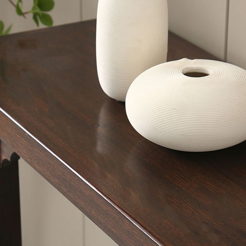 12 inch Wide Accent Table Mid-Century Modern Rectangle Wood Console Table for Hall Clearhalo 'Console Tables' 'console_tables' 'Entry & Mudroom Furniture' 'furn' 'furn_console_tables' 'Furniture' 1200x1200_b6e3ebea-bc91-457e-9794-793267fe5d25