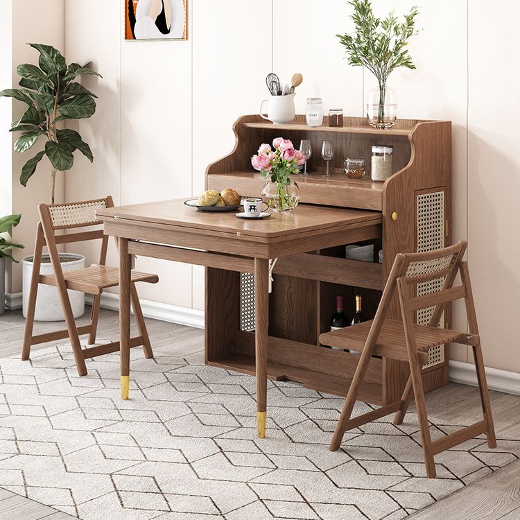 55.1-inch Rectangle Wood Color Dining Table Solid Wood Table Mid-Century Modern for Home Clearhalo ' dining_table' 'Dining Tables & Seating' 'Dining Tables' 'furn' 'furn_dining_table' 'Furniture' 'furniture_dining_table' 'Kitchen & Dining Furniture' 'kitchen&dining_furn' 'kitchen' 'kitchen_dining_table' 1200x1200_b6e4b2e0-9d49-401c-ad4a-d4f3a172ad40