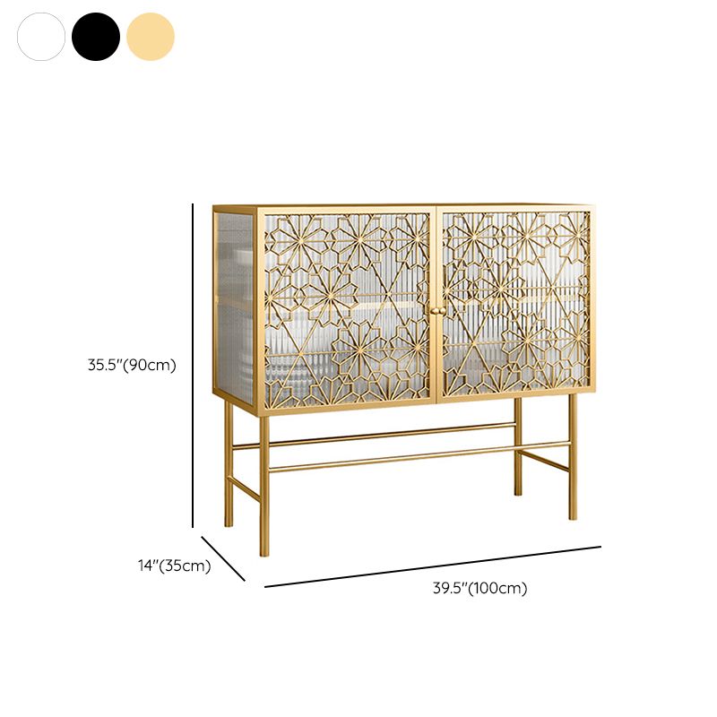 Contemporary China Cabinet Metal Buffet Cabinet with Door for Living Room
