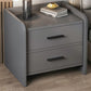 Wooden Bedside Cabinet Modern Minimalist Bedside Table with Drawers