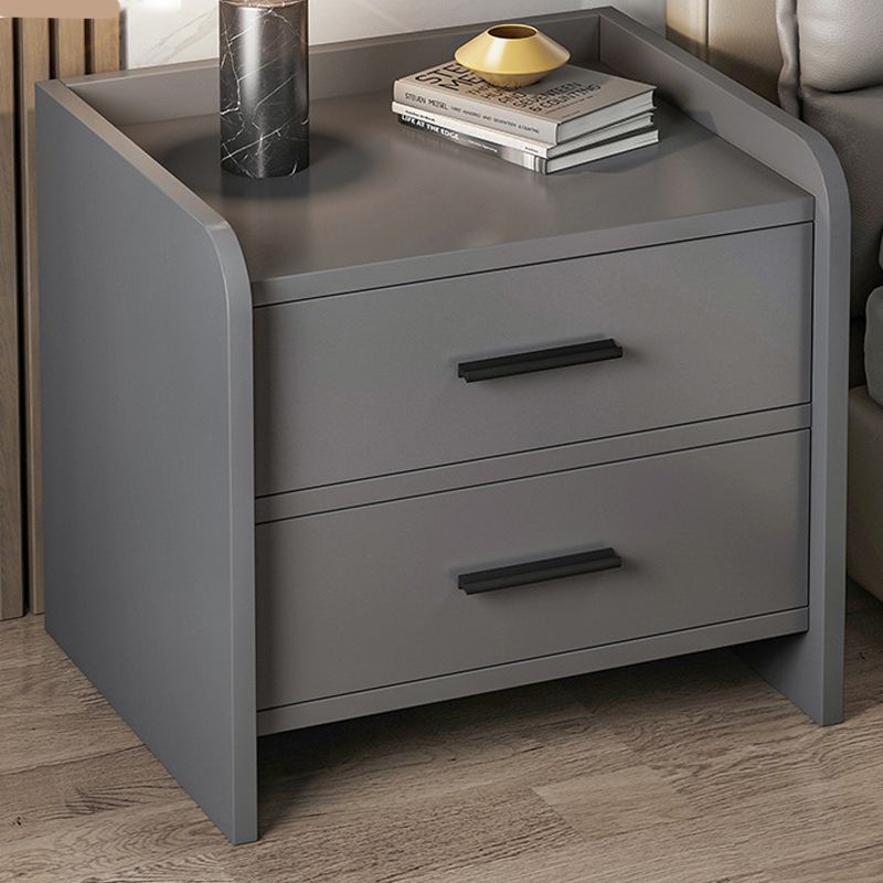 Wooden Bedside Cabinet Modern Minimalist Bedside Table with Drawers