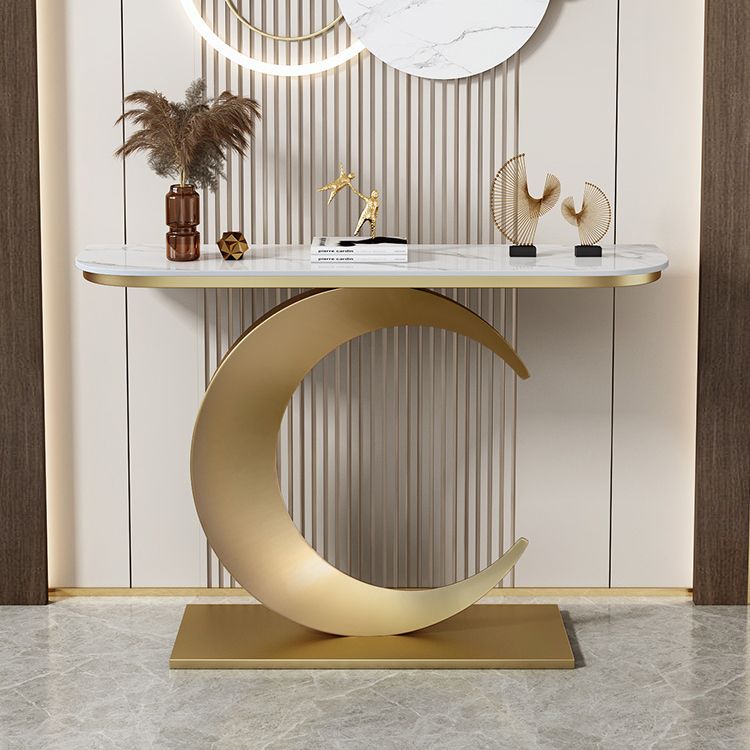 Tavolino console con console antico console con console glam di mezza luna