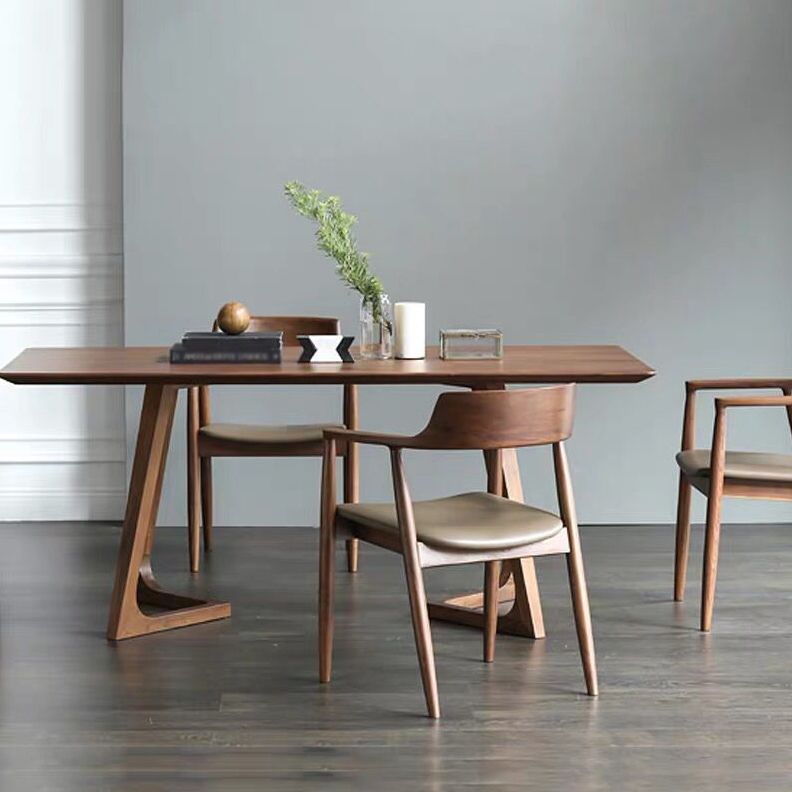 Rectangle Minimalist Dining Table Wood Color Fixed Table of Solid Wood Clearhalo ' dining_table' 'Dining Tables & Seating' 'Dining Tables' 'furn' 'furn_dining_table' 'Furniture' 'furniture_dining_table' 'Kitchen & Dining Furniture' 'kitchen&dining_furn' 'kitchen' 'kitchen_dining_table' 1200x1200_b6eaca5f-a920-43ed-9ac6-0285f948b037
