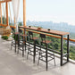Industrial Metal Bar Stools Bar Height Outdoor Bar Stool with Black Base Clearhalo 'Bar Furniture' 'Bar Stools' 'bar_stools' 'furn' 'furn_bar_stools' 'Furniture' 'Kitchen & Dining Furniture' 1200x1200_b6eb3d53-b566-4cde-92e8-9fad66cacf1b
