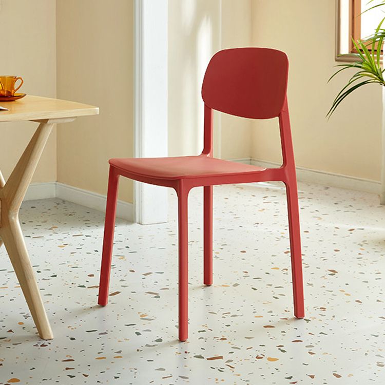 Nordic Style Open Back Dining Side Chair for Home Plastic Dining Armless Chair Clearhalo 'Dining Chairs' 'Dining Tables & Seating' 'dining_chair' 'furn' 'furn_dining_chair' 'Furniture' 'furniture_dining_chair' 'Kitchen & Dining Furniture' 1200x1200_b6eb62c3-8791-41af-a78d-86f3b2f14180