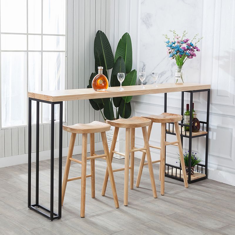 Stenen bar eettafel glam rectangle balk tafel met dubbele voetstuk voor keuken