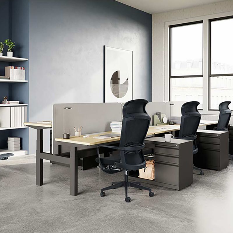 Modern High Back Desk Chair Swivel Mesh Chair with Fixed Arms Clearhalo 'furn' 'furn_office_chair' 'Furniture' 'Office Chairs' 'Office Furniture' 'office_chair' 1200x1200_b6ed99ea-49c8-4026-992e-a6b3ca679883