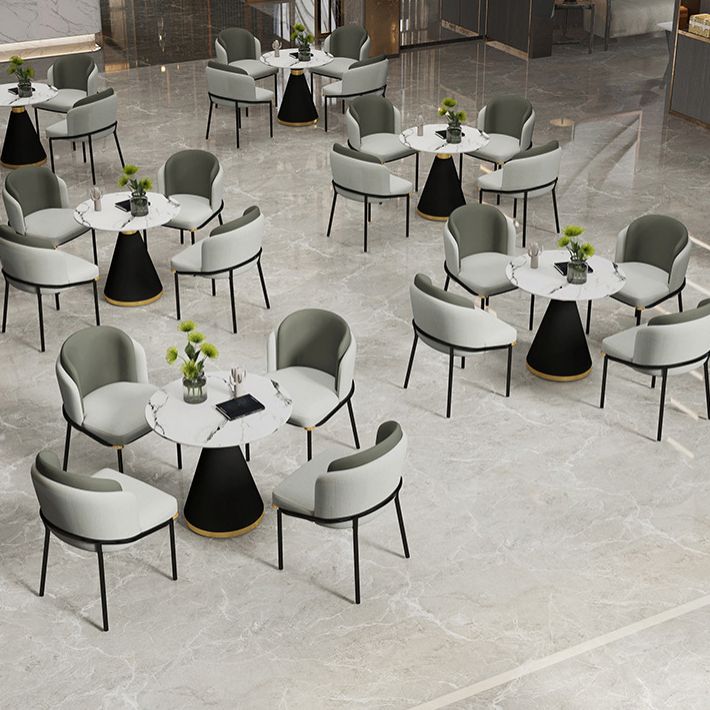Glam Sinterstein-Esstisch-Set, rund, 1/2/5-teilig, Esstisch-Set für den Heimgebrauch