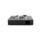 Modern Rectangle Coffee Table Set Espresso Wood Coffee Table with Drawers