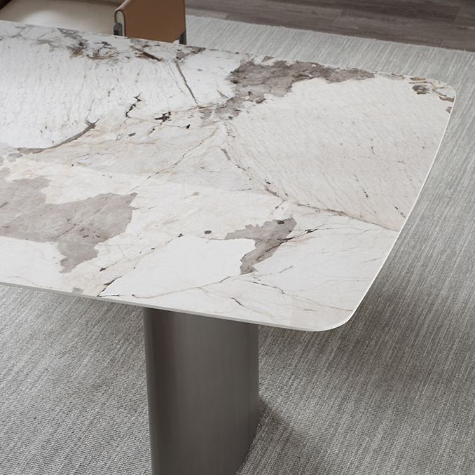 Metal Traditional Luxury Rectangle Indoor Table Sintered Stone Table for Dining Room and Kitchen Clearhalo ' dining_table' 'Dining Tables & Seating' 'Dining Tables' 'furn' 'furn_dining_table' 'Furniture' 'furniture_dining_table' 'Kitchen & Dining Furniture' 'kitchen&dining_furn' 'kitchen' 'kitchen_dining_table' 1200x1200_b6ee8857-adfb-43ff-a960-b52580d0754b