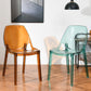 Home Indoor Armless Dining Chairs Acrylic Side Parsons Chair