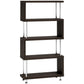 Open Back Modern Style Bookshelf Wood Bookshelf for Home Office