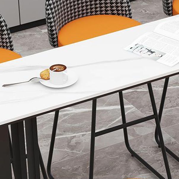 Modern Style Bar Table Rectangle Stone Bar Table for Living Room Clearhalo 'Bar Furniture' 'Bar Tables' 'bar_tables' 'furn' 'furn_bar_tables' 'Furniture' 'Kitchen & Dining Furniture' 1200x1200_b6f2b4d5-be25-44b6-93b7-907586d6531e