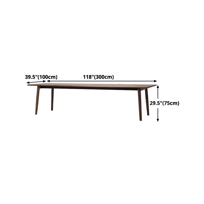 Contemporary Rectangle Dining Table Solid Wood 4 Legs Furniture for Dining Room Clearhalo ' dining_table' 'Dining Tables & Seating' 'Dining Tables' 'furn' 'furn_dining_table' 'Furniture' 'furniture_dining_table' 'Kitchen & Dining Furniture' 'kitchen&dining_furn' 'kitchen' 'kitchen_dining_table' 1200x1200_b6f31267-0670-4e6b-ac8a-dcbbe12301db