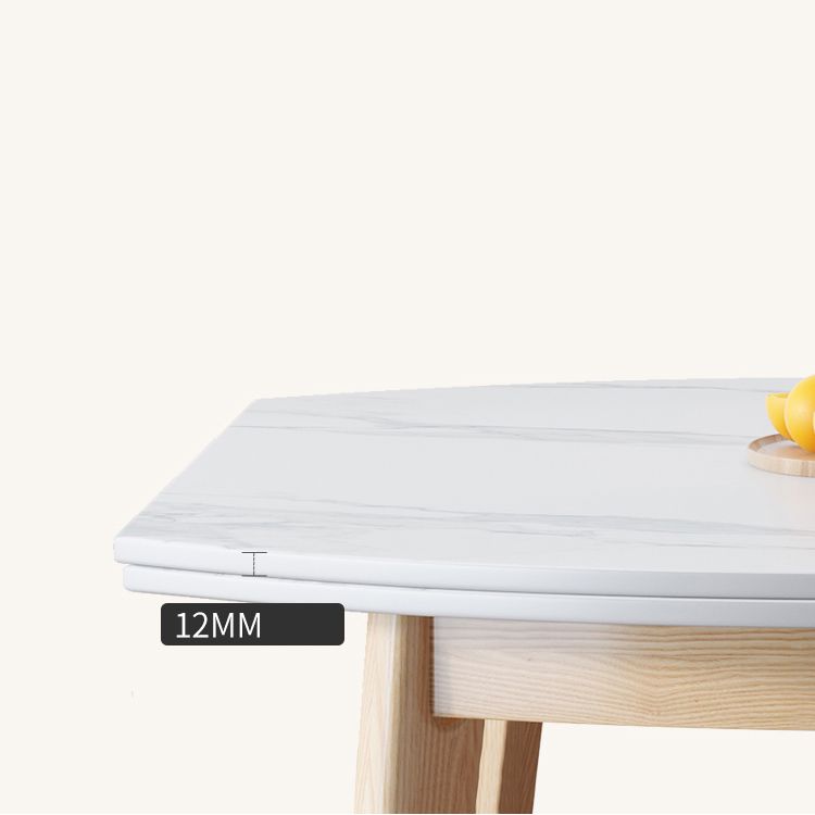 Modern Sintered Stone Dining Table Round Dining Room Table with 4 Legs Clearhalo 'Dining Tables & Seating' 'Dining Tables' 'dining_table' 'furn' 'furn_dining_table' 'Furniture' 'furniture_dining_table' 'Kitchen & Dining Furniture' 'kitchen' 'kitchen_dining_table' 1200x1200_b6f3c120-4bc1-491b-9acf-1d3f2b6a2411