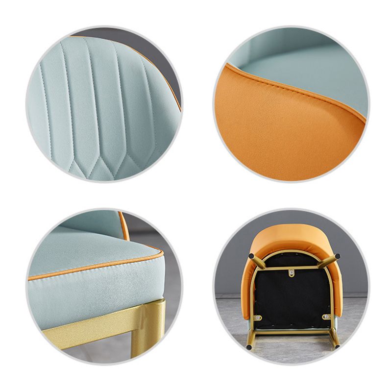 1/4/5/7 Pcs Metal Glam Dining Room Set with Rectangle Table and Leather Chairs Dining Set Clearhalo 'Dining Room Sets' 'Dining Tables & Seating' 'dining_room_set' 'furn' 'furn_dining_room_set' 'Furniture' 'furniture_dining_room_set' 'Kitchen & Dining Furniture' 'kitchen&dining_furn' 'kitchen' 1200x1200_b6f46afa-e4cb-4b6c-9b8d-b83079fac7ca