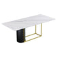 Nordic 1/5 Pieces Dining Set Rectangle Stone Dining Table for Dining Room Kitchen Clearhalo 'Dining Room Sets' 'Dining Tables & Seating' 'dining_room_set' 'furn' 'furn_dining_room_set' 'Furniture' 'Kitchen & Dining Furniture' 1200x1200_b6f64c78-9c4e-4b08-a712-95c1cd83f086