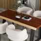 Modern Style Dining Table Solid Wood Rectangle Table with Black Base Clearhalo 'Dining Tables & Seating' 'Dining Tables' 'dining_table' 'furn' 'furn_dining_table' 'Furniture' 'Kitchen & Dining Furniture' 1200x1200_b6f66dfb-f7a9-4d89-b1f4-b29aacffe855