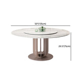 1/4/5/7 Pieces Dining Chairs Set Round Dining Table Set with Sintered Stone Top Clearhalo 'Dining Room Sets' 'Dining Tables & Seating' 'dining_room_set' 'furn' 'furn_dining_room_set' 'Furniture' 'furniture_dining_room_set' 'Kitchen & Dining Furniture' 1200x1200_b6f77fe3-a30f-4955-99bf-088466e2f0a9