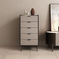 Cassettiera verticale in pietra per camera da letto contemporanea con cassetti