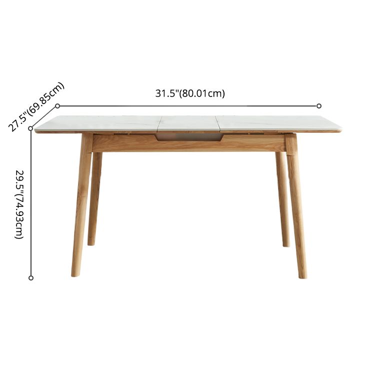Minimalist Rectangle Shape White Dining Set Sintered Stone Standard Dining Set for Kitchen Clearhalo 'Dining Room Sets' 'Dining Tables & Seating' 'dining_room_set' 'furn' 'furn_dining_room_set' 'Furniture' 'furniture_dining_room_set' 'Kitchen & Dining Furniture' 'kitchen&dining_furn' 'kitchen' 1200x1200_b6f7f4a4-7b64-45c9-a073-f4206ee3afb3