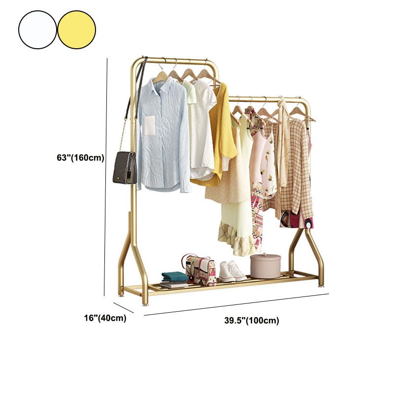 Albero moderno della sala in metallo con tappeto per appendiabiti per manuali da stoccaggio