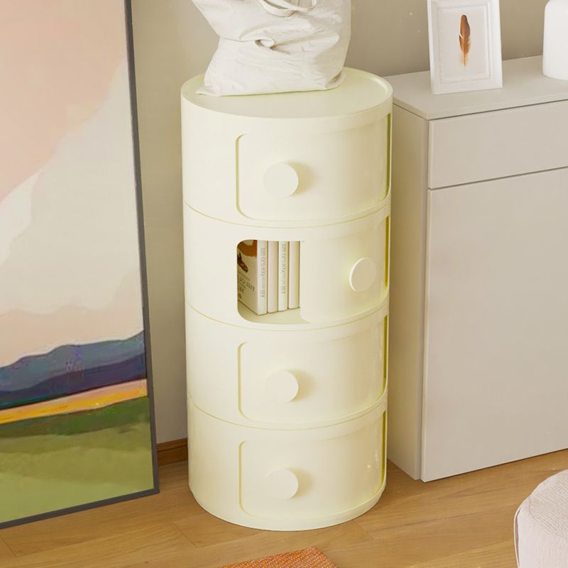 Mesa de acento de almacenamiento contemporáneo Nightsand Nightsand con gabinetes