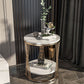 Modern Round Side Table Minimalist Slate Sofa Corner Table with Storage Clearhalo 'Coffee & Accent Tables' 'End & Side Tables' 'end_side_tables' 'furn' 'furn_end_side_tables' 'Furniture' 'Living Room Furniture' 1200x1200_b6faba56-7882-43e4-b6ff-6ad90483c961