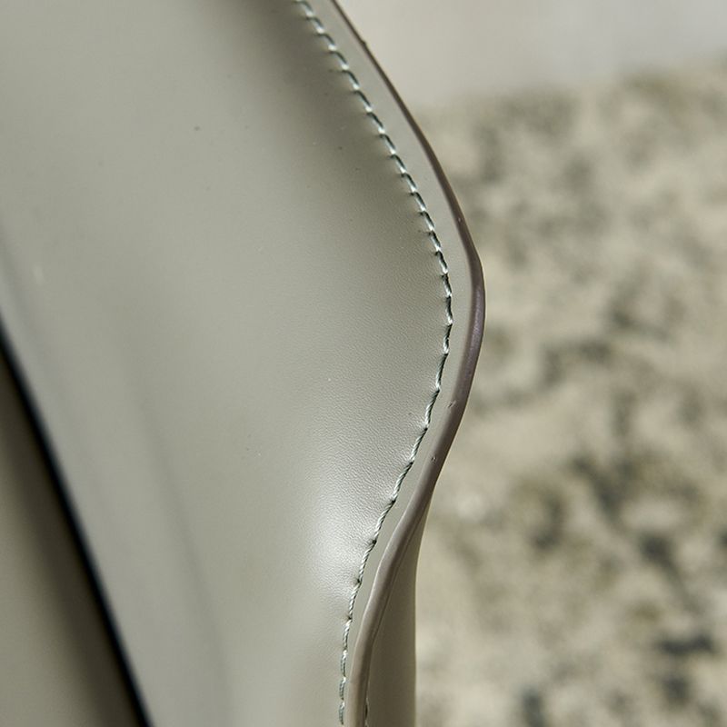 Modern Style Upholstered Dining Chair Faux Leather Dining Armchair