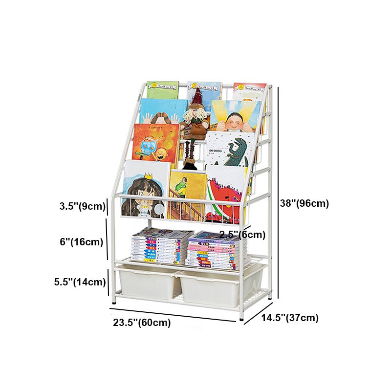 Contemporary Style Bookcase Open Back Bookshelf for Office and Home Clearhalo 'Bookcases' 'furn' 'furn_bookcases' 'Furniture' 'furniture_bookcases' 'Office Furniture' 1200x1200_b6fc9725-0794-4b61-9f22-9ca9be9a353f