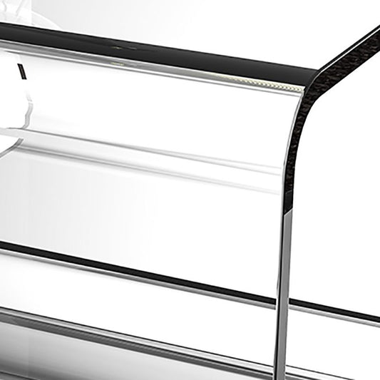 11" Wide Glam Side Table Acrylic Accent Side Table for Bedroom Clearhalo 'Coffee & Accent Tables' 'End & Side Tables' 'end_side_tables' 'furn' 'furn_end_side_tables' 'Furniture' 'Living Room Furniture' 1200x1200_b6fd1df5-0e7a-4d67-9574-4990d83c91dc